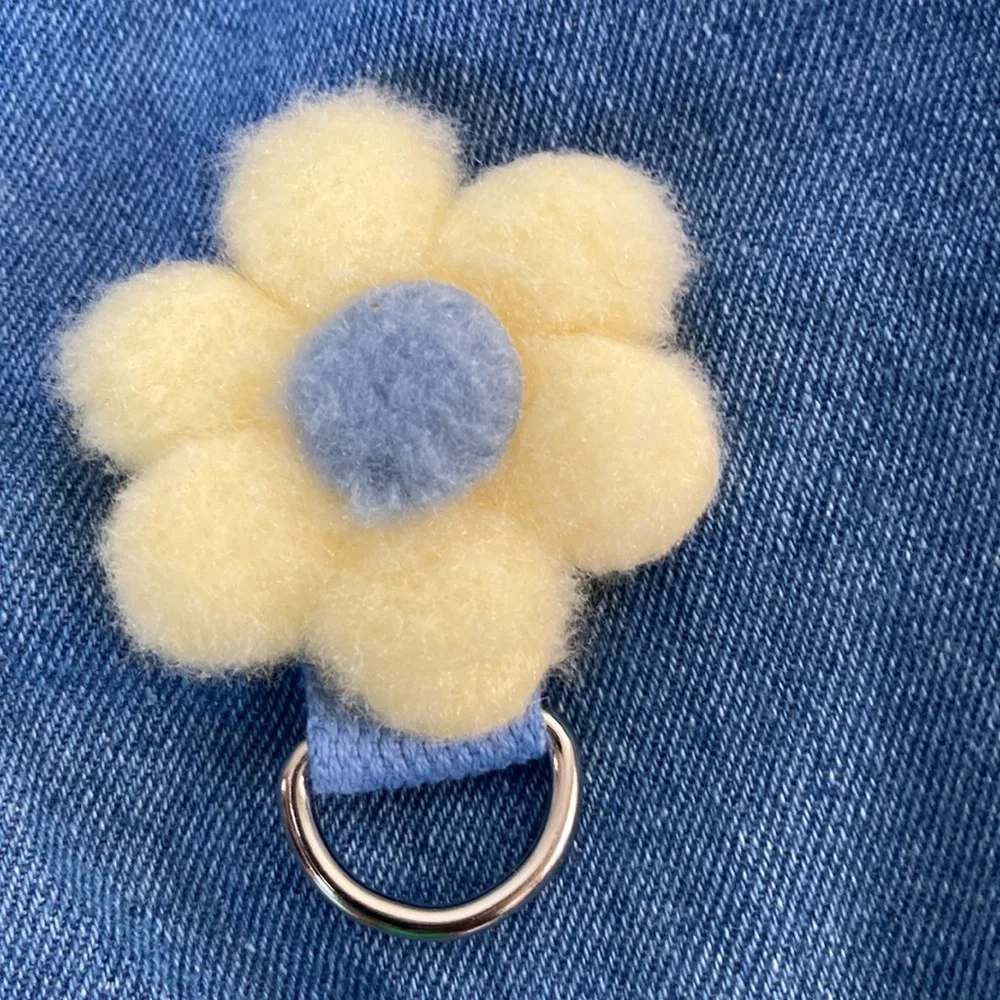 Flower Decor Dog Sweater, Puppy Traction Vest, Dog Sweatshirt Pet Dog Clothing